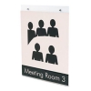 Deflecto Classic Image® Single-Sided Wall Sign Holder -  8.5 " X 11"-Portrait