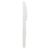 DIXIE Heavy Mediumweight Polystyrene Knife - White Cutlery