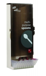 DIXIE SmartStock® Translucent Smoke Classic Mediumweight Polypropylene Dispensers - Fork Dispenser