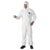 DuPont Tyvek® Elastic-Cuff Hooded Coveralls - White, XL