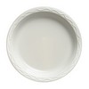 GENPAK Aristocrat Plastic Dinnerware - 10.25in Plate with Three Compartments