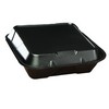 GENPAK Foam Hinged Lid Carryout Containers - Black, Large