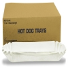 HOFFMASTER Fluted 8" Hot Dog Tray - 3,000 Trays