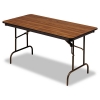 Iceberg Premium Wood Laminate Folding Table - 60"W x 30"D x 29"H, Oak