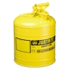 Justrite Safety Can, Yellow - 5 gal