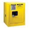 Justrite Yellow Countertop & Compac Cabinets - 4 Gallon