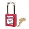 MASTER LOCK Lightweight Zenex™ Safety Lockout Padlock - 1 1/2" Wide, Red