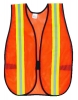 MCR Safety General Purpose Vests - Orange/Silver
