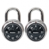 MASTER LOCK Combination Lock - Stainless Steel, 1-7/8" Wide