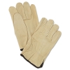 MCR Safety Full Leather Cow Grain Work Gloves - Large