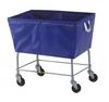 R&B Wire 6 Bushel Elevated Laundry Truck - with Sewn-On Vinyl/Nylon Liners