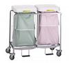 R&B Wire Double Leakproof Laundry Hamper - with Foot Pedal