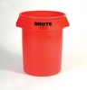 RUBBERMAID Brute® Round Container - 32-Gallon, Red