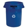 RUBBERMAID Brute® Round Recycling Containers - Blue