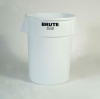 RUBBERMAID Brute® Round Container - 32-Gallon, White
