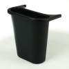 RUBBERMAID Wastebasket Recycling Side Bin - Black