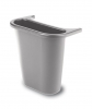 RUBBERMAID Wastebasket Recycling Side Bin - Gray