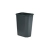 RUBBERMAID Deskside Plastic Wastebaskets - Gray / 13.6-Quart