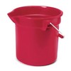 RUBBERMAID Brute® Plastic Buckets - Red
