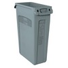 RUBBERMAID Slim Jim® Rectangular Waste Containers with Venting Channels  - Gray