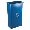 RUBBERMAID Slim Jim® Recycling Containers - Blue
