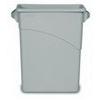 RUBBERMAID Slim Jim® Rectangular Waste Containers with Handles - Gray