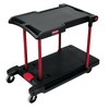 RUBBERMAID Convertible Utility Cart - Black/Red