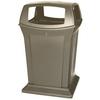 RUBBERMAID Ranger Trash Receptacle - With Four-Way Open Access