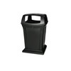 RUBBERMAID Ranger Trash Receptacle - With Four-Way Open Access 
