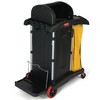 RUBBERMAID HYGEN™ High Security Cleaning Cart - Black & Yellow