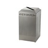 RUBBERMAID Silhouette Square Recycling Receptacles - Paper