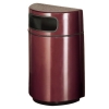 RUBBERMAID Half Round Open Front Waste Receptacle - 18 Gal.