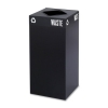  Public Square® 42 gal Recycling Container - Black, Steel