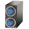 SAN JAMAR  EZ-Fit® Beverage Dispenser Cabinet - (2) C2410C w/Metal Finish Trim Rings