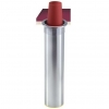 SAN JAMAR  Stainless Steel In-Counter Mount Beverage Cup Dispenser - Plastic, Vertical, 32-46 Oz.