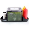SAN JAMAR  Venue™ Table Top Fullfold Control Face Napkin Dispenser - w/Caddy, Black Pearl