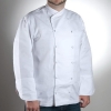 SAN JAMAR  Corporate White Chef-tex Breeze™ Chef Jacket w/White Piping - XL