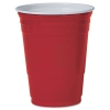 SOLO CUP Party Plastic Cold Drink Cups, 16 OZ - Red