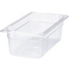 SSS RUBBERMAID 6" deep Clear Cold Food Pan - 1/3 size