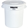 SSS RUBBERMAID Lid for 2610 10 Gal Brute Container - White, 6/CS
