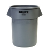 SSS RUBBERMAID Brute Container without Lid, 32 Gal. - Gray