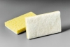 SSS Light Duty Scrub Sponge White/Yellow - 6.1"x3.6"x 0.7"