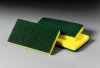 SSS Medium Duty Scrub Sponge Green/Yellow - 6.1"x3.6"x 0.7"