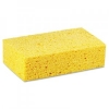 SSS Yellow Cellulose Utility Sponge, Medium - 6" x 4.25" x 1.625"