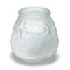 STERNO Euro-Venetian® Filled Glass Candles - White Frost