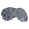 UNGER Smartcolor Gray Heavy Duty MicroMitt Two Sided Microfiber Cleaning Mitt - 