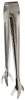  Claw Style Stainless Steel Ice Tongs - 8" L