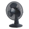 Alera 12" 3-Speed Oscillating Desk Fan - Plastic, Black