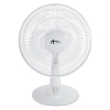 Alera 12" 3-Speed Oscillating Desk Fan - Plastic, White