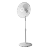Alera 3-Speed Oscillating Pedestal Fan - 16", Metal, Plastic, White